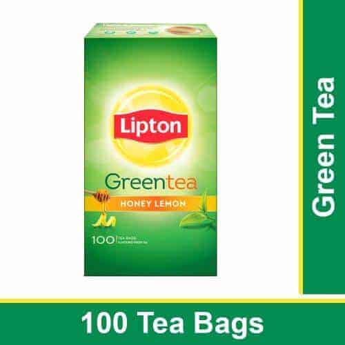 Lipton Honey Lemon Green Tea Bags, 100 Pieces | KiranaMarket.com